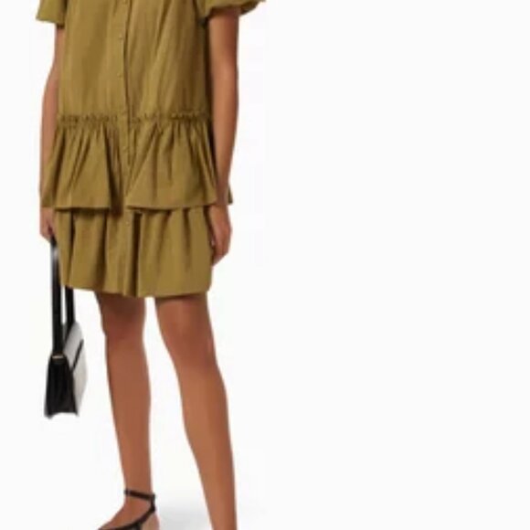 Y.A.S. Yasjanni Shirt Dress in Organic Cotton, size Medium - Picture 7 of 8